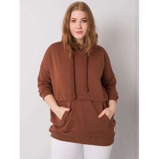 Bluza-RV-BL-6917.74P-ciemny brązowy