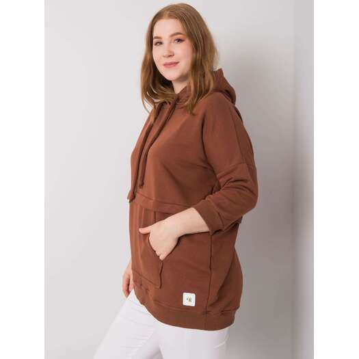 Bluza-RV-BL-6917.74P-ciemny brązowy