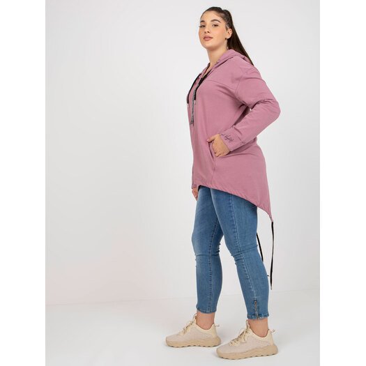 Bluza-RV-BL-8266.34P-ciemny różowy