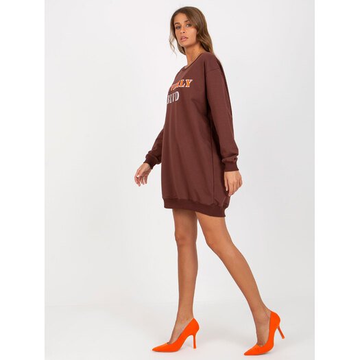 Bluza-VI-BL-3075.64P-ciemny brązowy