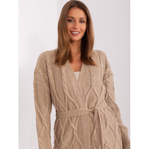 Cardigan-BA-SW-8009-1.39P-tamsiai smėlio spalvos