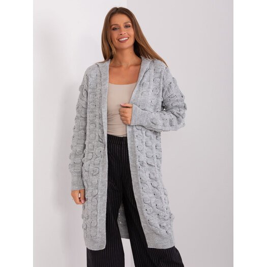 Cardigan-BA-SW-8026.94P-pilka