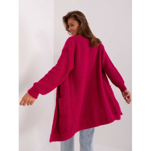 Cardigan-DHJ-SW-1009.09P-fuksija