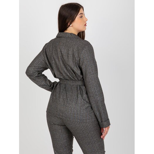Švarkas moterims -LK-MA-507758-1.19P-pilka