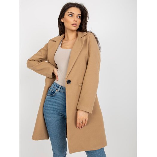 Płaszcz-TW-PL-BI-23314.00P-camelowy