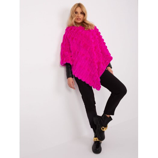 Poncho-AT-PN-2347.16-fuksjowy