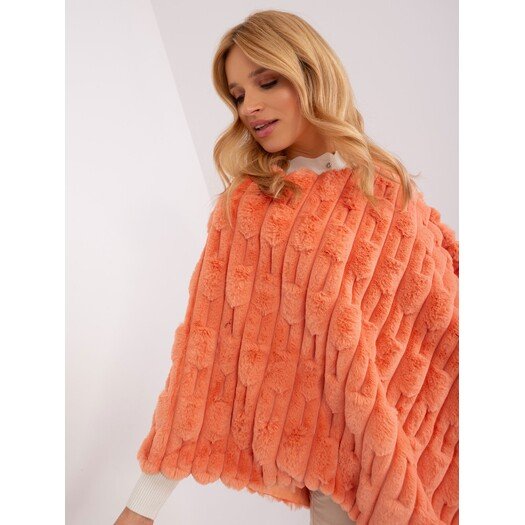 Poncho-AT-PN-2347.16-pomarańczowy