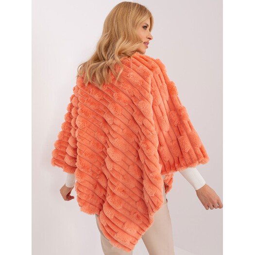 Poncho-AT-PN-2347.16-pomarańczowy