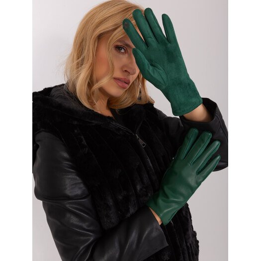 Rękawiczki-AT-RK-239501A.16-ciemny zielony