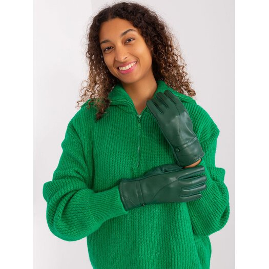 Rękawiczki-AT-RK-239802.28-ciemny zielony