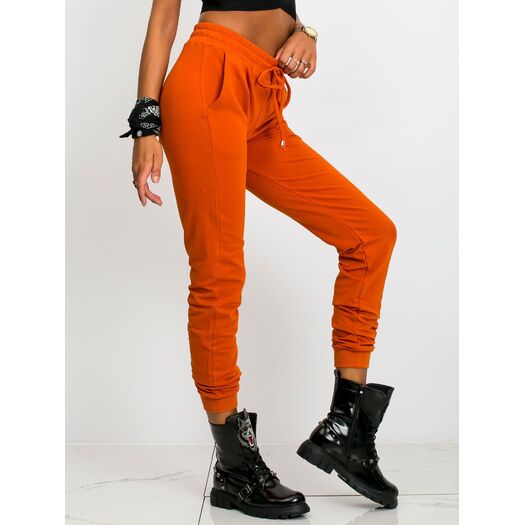 Sportinės kelnės - RV-DR-5040.07X - tamsiai oranžinės spalvos