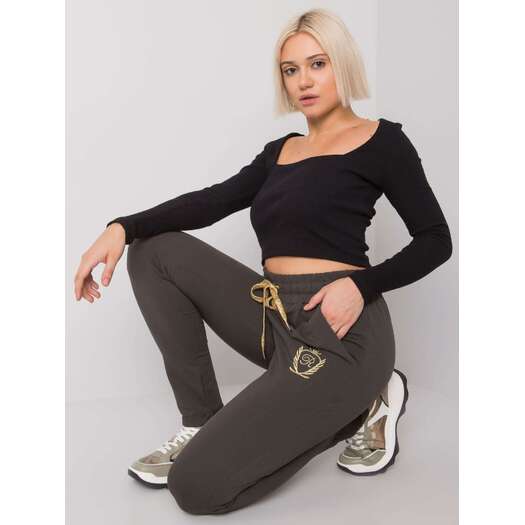 Sportinės kelnės - RV-DR-6685.70P - tamsi chaki