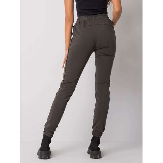 Spodnie dresowe-RV-DR-6891.54-ciemny khaki