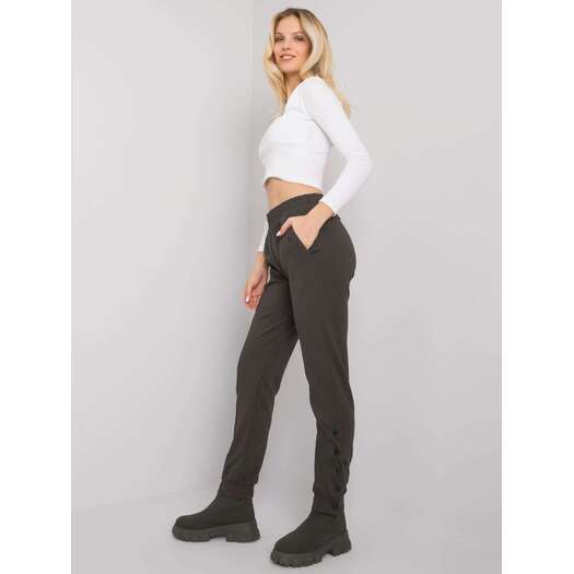 Sportinės kelnės - RV-DR-7365.17P - tamsi chaki