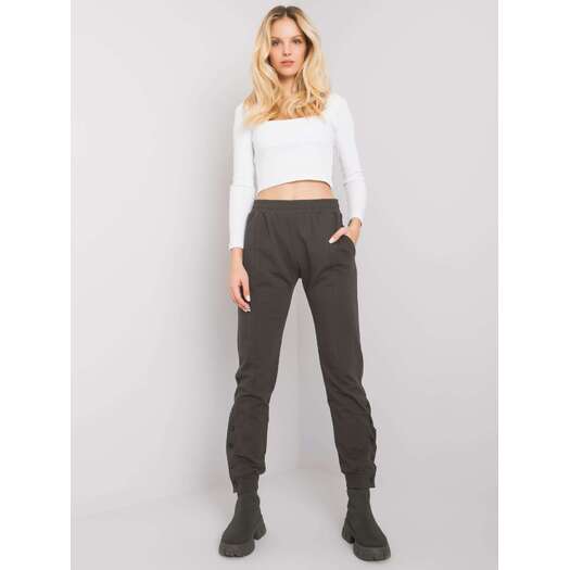 Sportinės kelnės - RV-DR-7365.17P - tamsi chaki