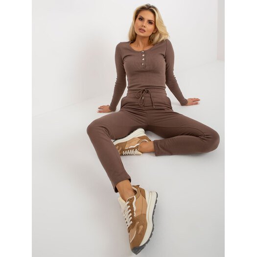 Sportinės kelnės-RV-DR-8369.89P-rudos