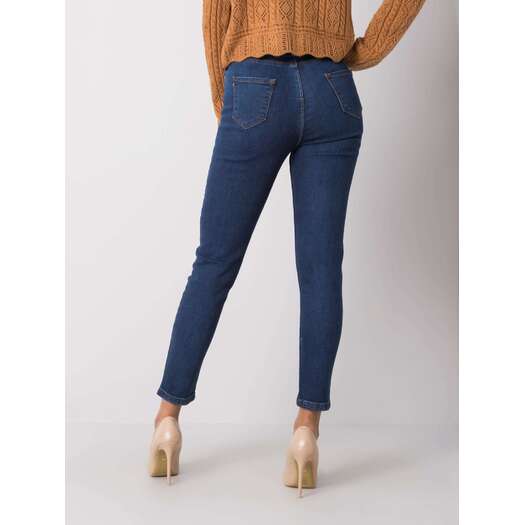 Spodnie jeans-320-SP-2614.05P-ciemny niebieski