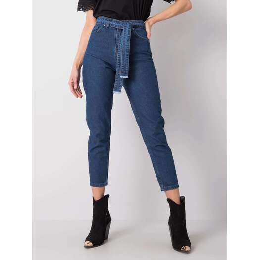 Spodnie jeans-320-SP-2902.09P-ciemny niebieski
