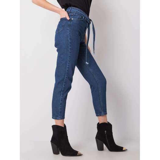 Spodnie jeans-320-SP-2902.09P-ciemny niebieski