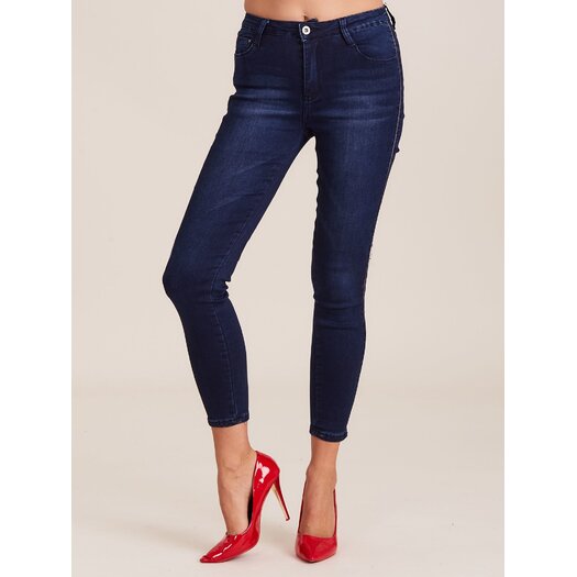 Spodnie jeans-JMP-SP-BF8952.59-ciemny niebieski