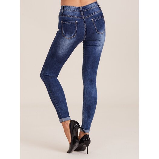 Spodnie jeans-JMP-SP-MG511.08-ciemny niebieski