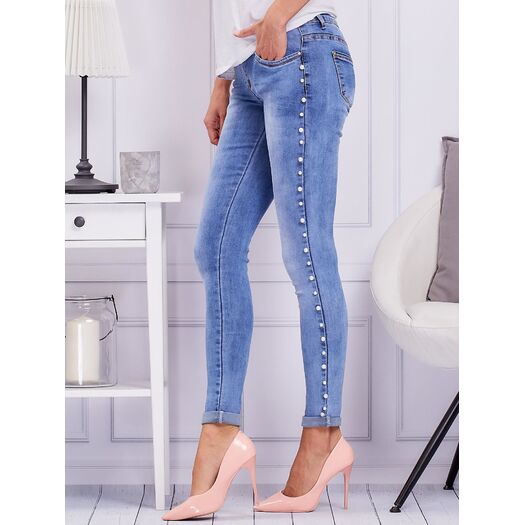 Spodnie jeans-JMP-SP-Y1280.43-niebieski