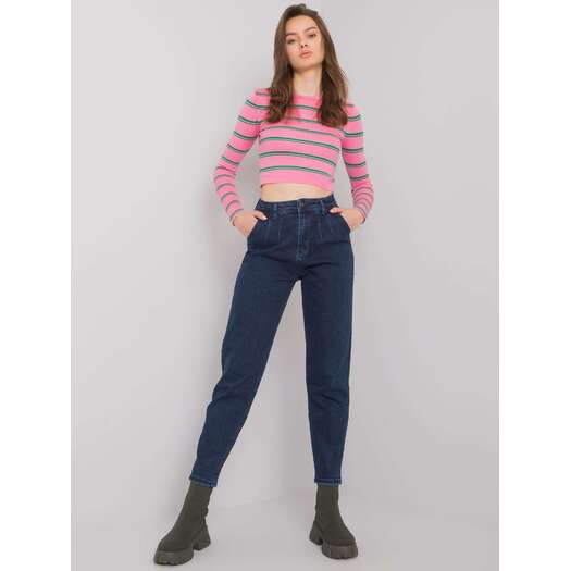 Spodnie jeans-MR-SP-253.22P-ciemny niebieski