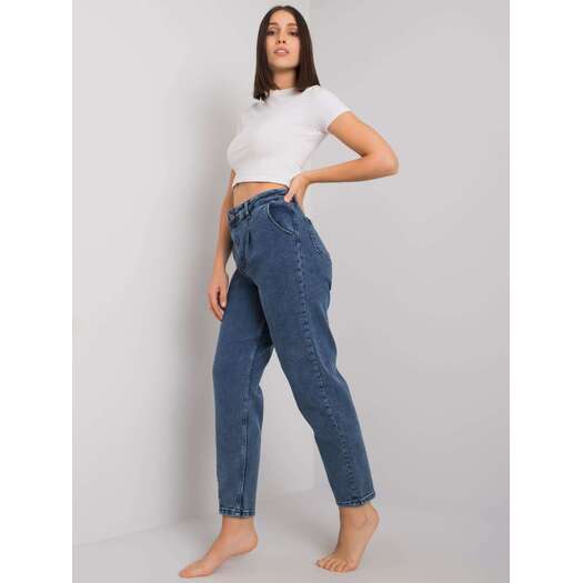 Spodnie jeans-MR-SP-261.15P-ciemny niebieski