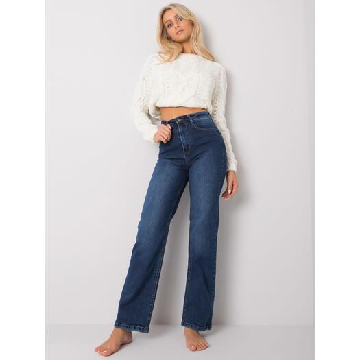 Spodnie jeans-MR-SP-351.72P-granatowy