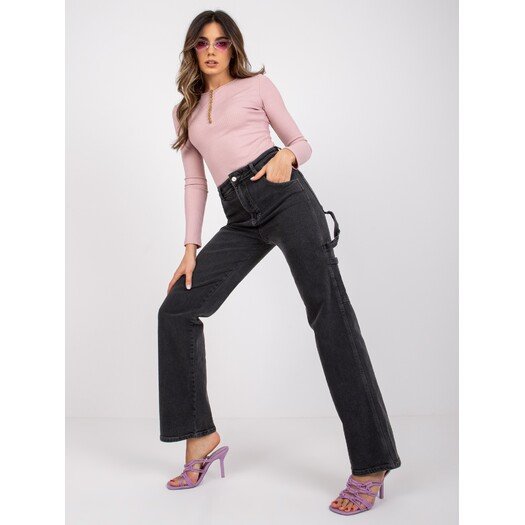 Spodnie jeans-MR-SP-356.42P-czarny