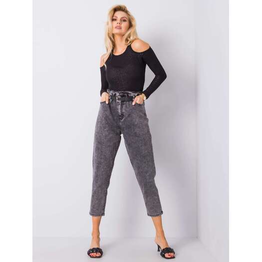 Spodnie jeans-NM-DE-SP-19005.93-ciemny szary
