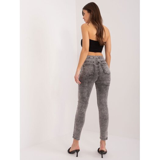 Spodnie jeans-NM-SP-M516.38P-ciemny szary