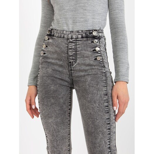 Spodnie jeans-NM-SP-M516.38P-ciemny szary
