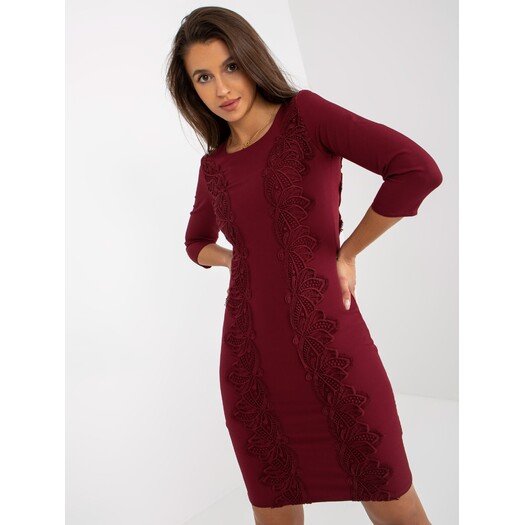 Suknelė-LK-SK-506559.47-bordo 1
