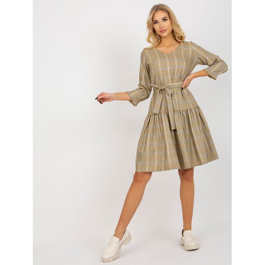Suknelė-LK-SK-507786.16P-juoda-geltona