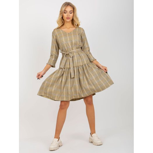 Suknelė-LK-SK-507786.16P-juoda-geltona