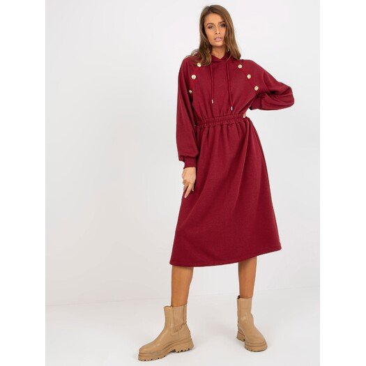 Suknelė-RV-SK-8336.12P-bordo