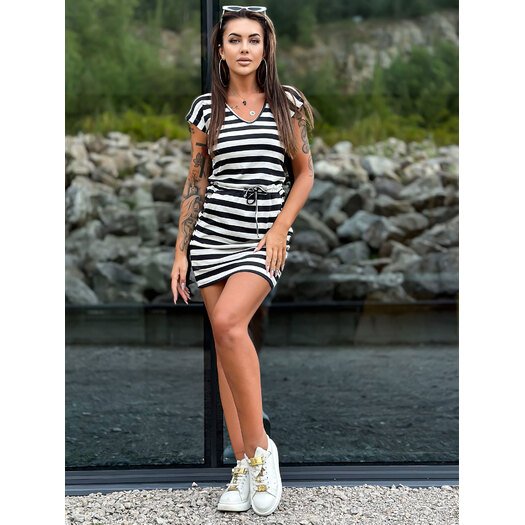 Suknelė-TW-SK-2019-2.49P-balta ir juoda