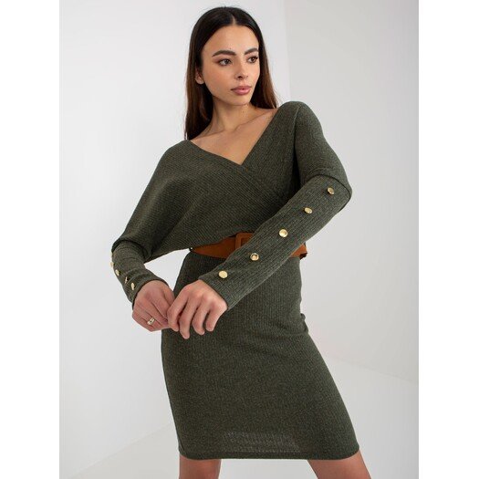 Suknelė-TW-SK-BE-BQ183.19-khaki