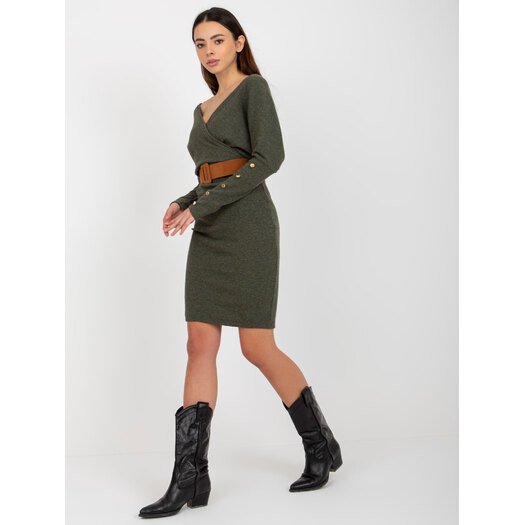 Suknelė-TW-SK-BE-BQ183.19-khaki