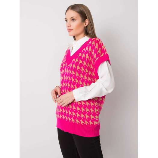 Sweter-269-SW-16500.37-fluo różowy