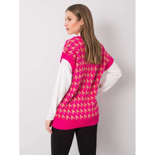 Sweter-269-SW-16500.37-fluo różowy