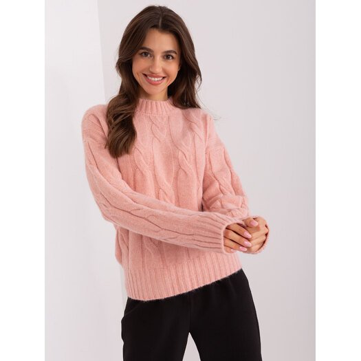 Sweter-AT-SW-0146.10P-jasny różowy