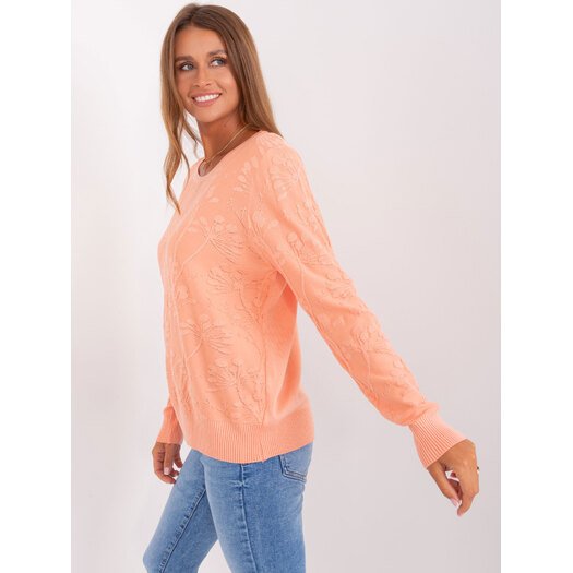 Sweter-AT-SW-2231.99P-brzoskwiniowy