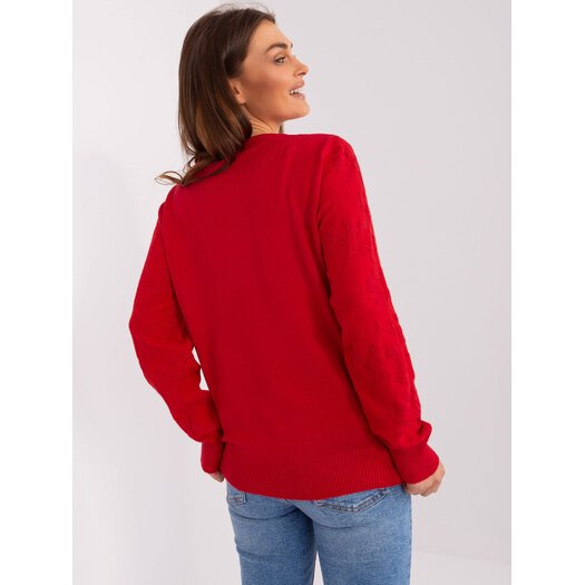 Sweter-AT-SW-2231.99P-czerwony