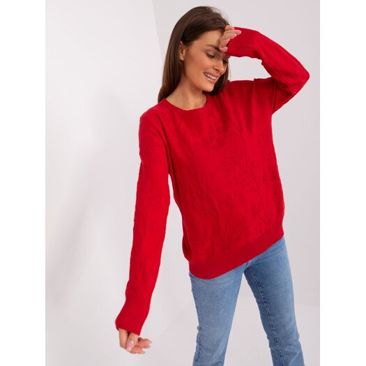 Sweter-AT-SW-2231.99P-czerwony