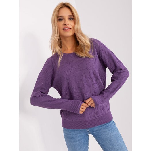 Sweter-AT-SW-2231A.00P-fioletowy