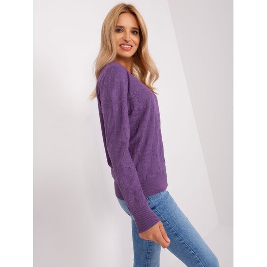 Sweter-AT-SW-2231A.00P-fioletowy