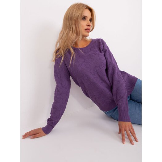 Sweter-AT-SW-2231A.00P-fioletowy