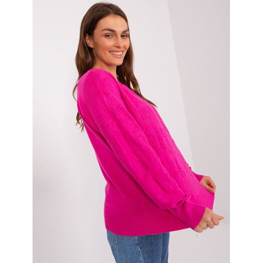 Sweter-AT-SW-2231A.00P-fuksjowy